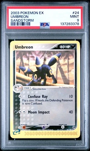 Umbreon PSA 9 2003 Pokemon Ex Sandstorm #24