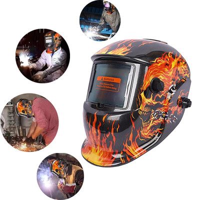 Large Viewing True Color Solar Powered Auto Darkening Welding Helmet Welder Mask