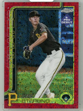 2025 Topps Pro Debut Levi Sterling #PDC-34 Chrome Red Mini-Diamond Parallel【2/5】