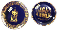 Lot of 2 Mini Oro De Ley intage souvenir plates from Spain Patio de los Leones