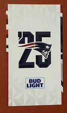 2025 NEW ENGLAND PATRIOTS Schedule 🏈 NFL Football Sked SUPER COOL BEER CARD 🍻
