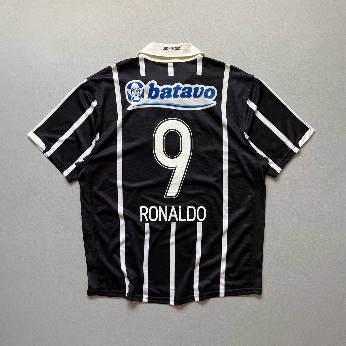 Vtg Sport Club Corinthians Paulista Ronaldo #9 Away Jersey Size XL