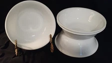 5 Corelle WHITE WINTER FROST 6 1/4" CEREAL SOUP SALAD BOWLS