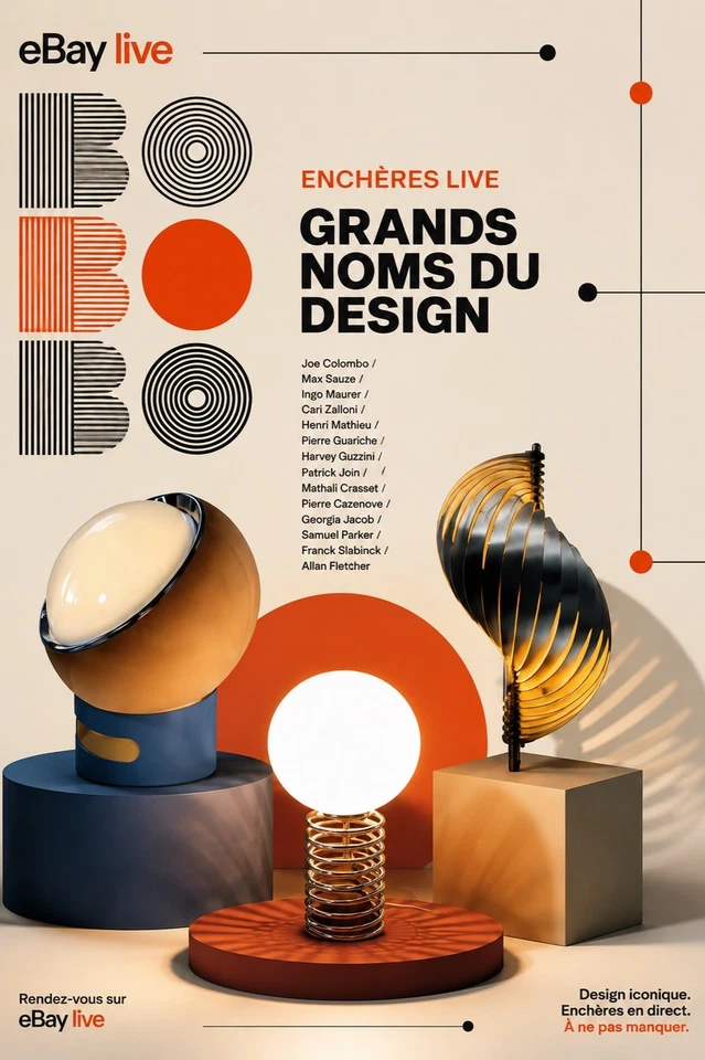 Sélection d’objets de Grands noms du Désign du XXe