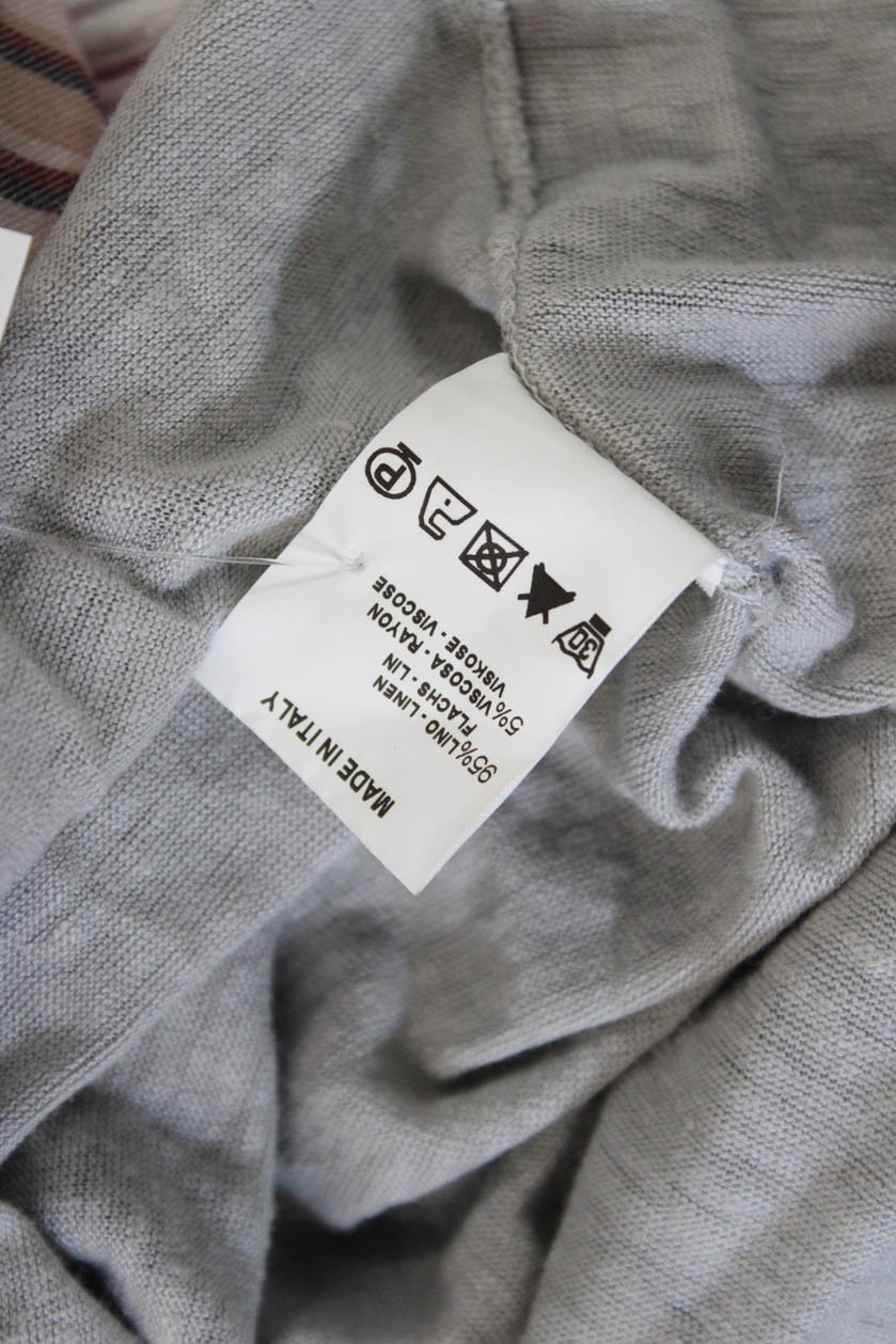 Transit Par Such Womens Gray Basic Short Sleeve R… - image 6