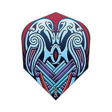 Shot Viking Raven Dart Flight Set- Small Standard Blue