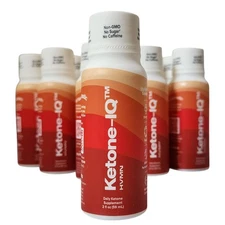 H.V.M.N. Ketone IQ No Sugar Salt Or Caffeine 12 x 2 oz Bottles (2 x 6 Packs) 