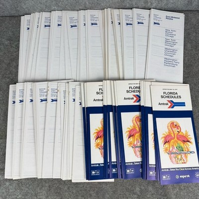Amtrak Zug Fahrpläne Lot Florida Fahrpläne East Midwest Strecken 1980 1974 