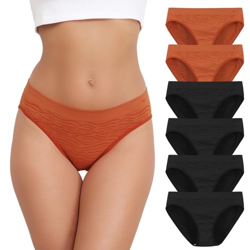 Damen Low Rise Slip Atmungsaktiv Nahtlos Strech Bikini Unterwäsche für Frauen...
