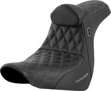 SADDLEMEN SC81829GRERT Pro Series SDC Performance Seat Gray Stitch FL/FX '18-'23