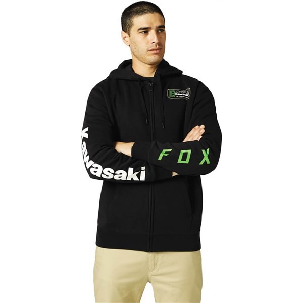 Fox Racing Kawasaki Zip Hoody | Black | Sz M | eBay
