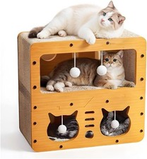 Cat Scratching Lounge Relaxing Bed Cat Scratcher Cardboard