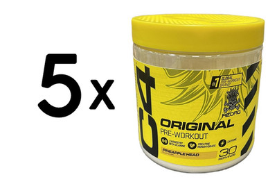 5 x Cellucor C4 Original Pre-Workout, Pineapple Head - 198g (121,20 EUR/kg)