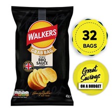 Walkers BBQ Sauce Grab Bag Crisps 32 x 45g