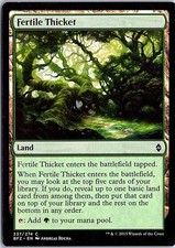 Fertile Thicket C Battle for Zendikar 237 LP Magic