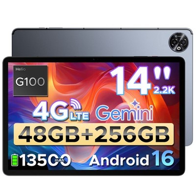 DOOGEE TABE3MAX 48GB+256GB Android 16 Tablet 13500mAh Tablet 14 Zoll 4G LTE 2026