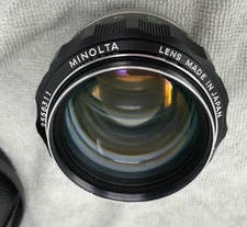 Minolta MC Rokkor-PG 58mm f/1.2 Fast Prime Lens – Made in Japan – Manual Focus