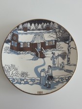 Arabia Finland Design Tove Slotte Wall Plate Christmas Plate Year 1991 Excellent!!!