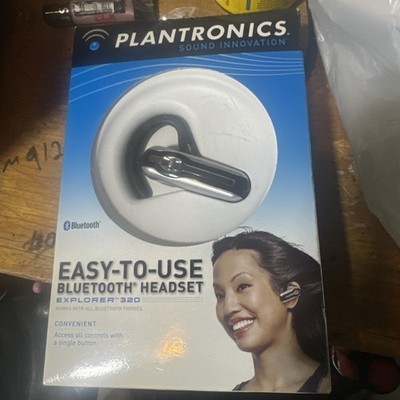 LAST ONE! Plantronics Explorer 320/R  Ear-Hook Bluetooth Headset Silver/Black