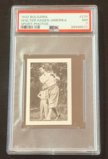 1932 BULGARIA #219 WALTER HAGEN PSA 7 ROOKIE 37 HIGHER TOBACCO CARD HALL OF FAME