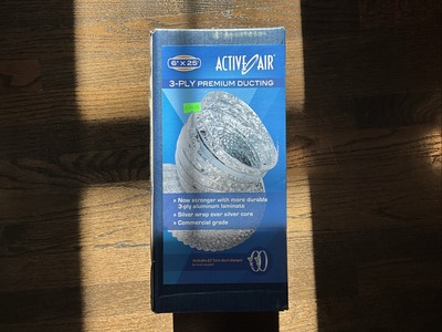 Active air 6 x25  premium 3-ply ducting
