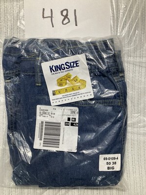 NWT men's 50x32 Jeans bagged KS Liberty Blues Lightweight jeans w/ side Elastic
