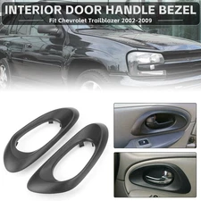 Rear Left+Right Interior Door Handle Bezel For 2002-2009 Chevrolet Trailblazer