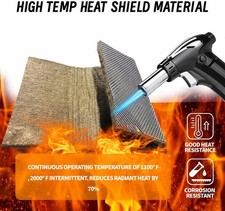 Exhaust Wrap Heat Shield Automotive Aluminum Basalt Material Muffler 12 X 39 Exhaust Wrap Heat Shield Automotive Aluminum Basalt Material Muffler 12 X 39