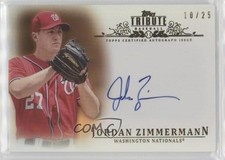 2013 Topps Tribute Auto Orange 10/25 Jordan Zimmermann #TA-JZ Auto 10no