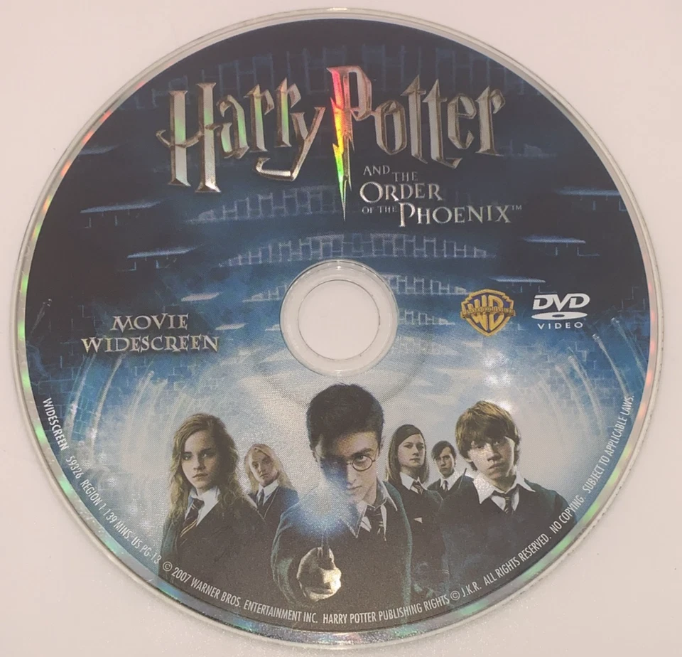 HARRY POTTER & THE ORDER OF THE PHOENIX WIDESCREEN Like New Disc/Acceptable Case - Image 3 of 4
