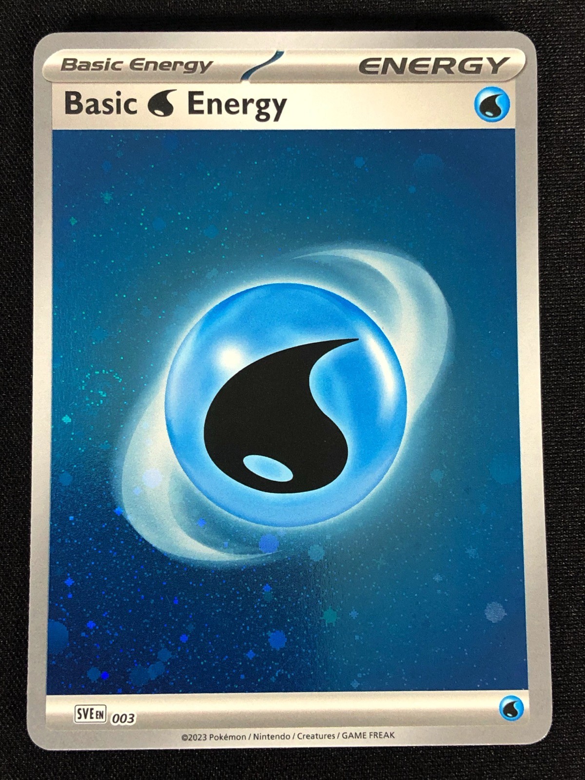 Pokemon Basic Water Energy 003 Holo (NM)