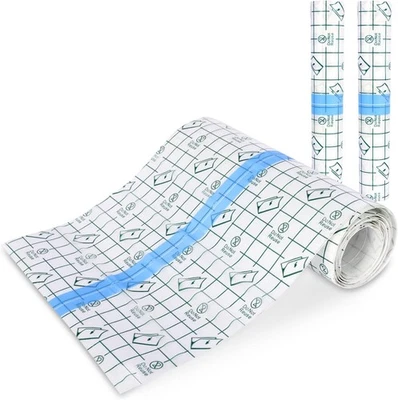 DYMHQ 3 Rollen Wasserdicht Transparent Bandage, 15cm*1m Duschpflaster Rolle Schützt