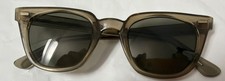 Vtg Bausch Lomb B L Safety Glasses Model 6 Smoke Gray 48-22 Industrial Glass A
