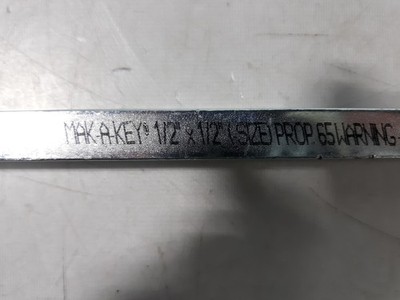 Mak-A-Key 1/2'' x 1/2'' Key Stock Blank Metal 