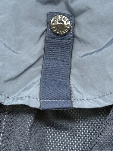 Stone Island GARMENT DYED CRINKLE REPS R-NY Hooded Jacket in Avio Blue XL - Picture 4 of 15