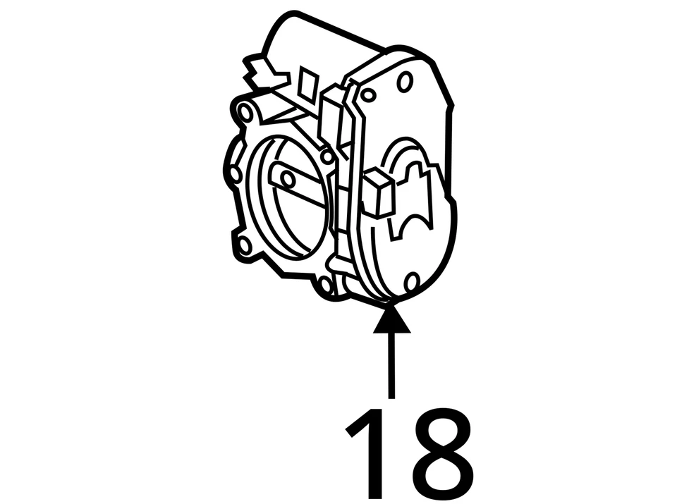 2014-2019 Mercedes-benz Cla250 Throttle Body C16XS - Image 4 of 4