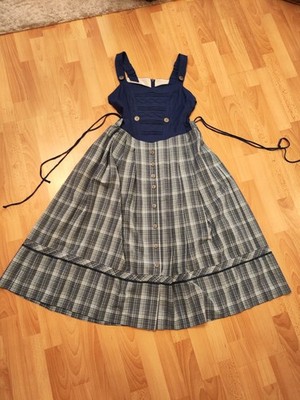Landhaus C&A Trachtenkleid Landhaus Kleid Mieder blau Sommerkleid Gr 42 Top Zust
