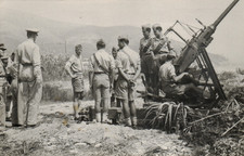 1950ca FOTO MILITARI ESERCITO ITALIANO CASERMA PIAVE DI ALBENGA - CONTRAEREA
