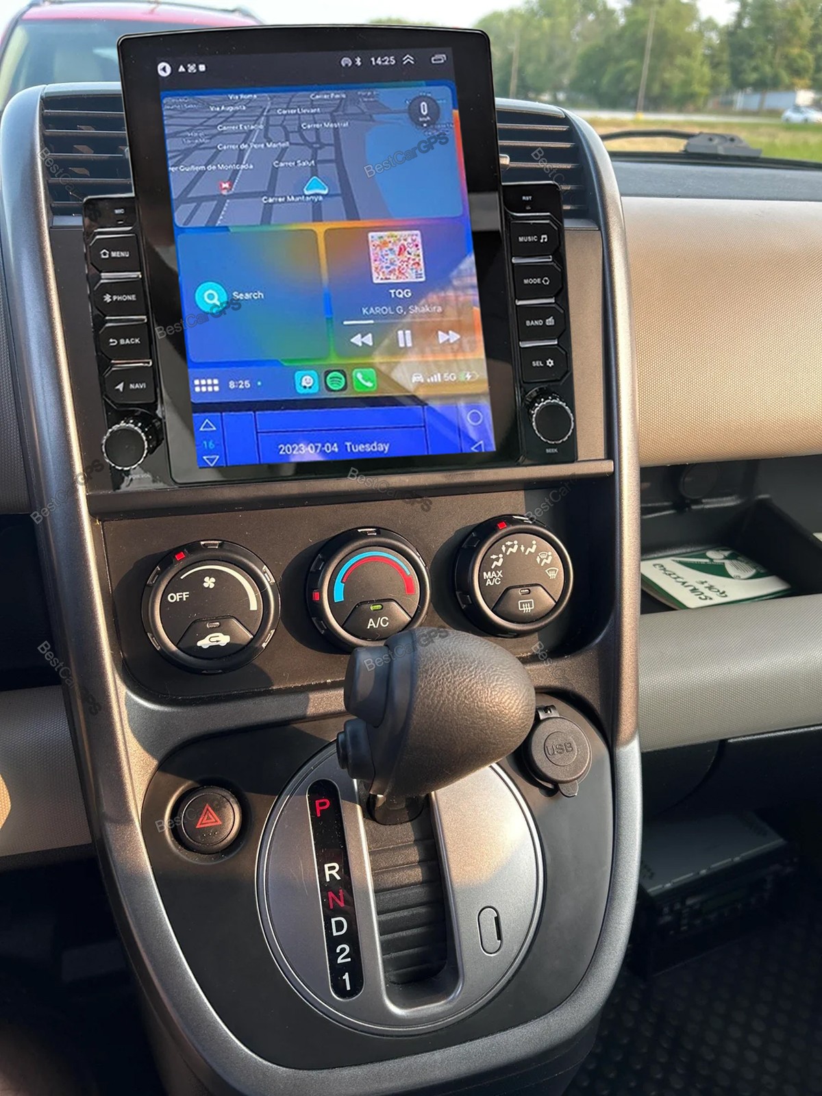 9.7 Android 15 CarPlay GPS Radio for 2003-2007 Honda Element with Camera