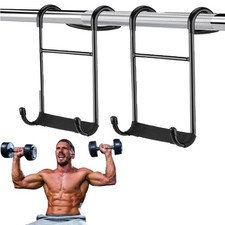2-Pack Dumbbell Spotter Hooks,Heavy Power Dumbbells Rack Attachments for Dumb...