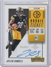 Jaylen Samuels 2018 Panini Contenders Rookie Ticket Rc On Card Auto