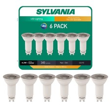 SYLVANIA 6 X 0026585 Long Neck LED Light Bulb Gu10 36&deg; 3000k Warm White 4.2 Watt