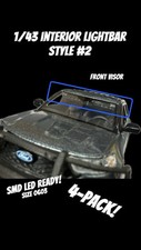 143 Interior Visor Lightbar 2 Police Fire Ems Led Ready Custom 4-pack