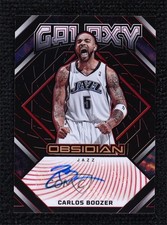 2022-23 Panini Obsidian Galaxy Ink Electric Etch Red 4/5 Carlos Boozer Auto 14t3
