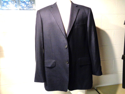 JOHN W. NORDSTROM 100% CASHMERE LORO PIANA FABRIC 2 BUTTON SPORT COAT SIZE 44-R