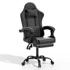 Ergonomic Coumputer Gaming Chair Office Swivel Recliner Seat w/ Footrest Black