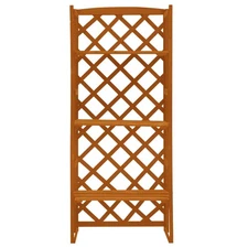 Plant Rack Plant Stand with Trellis Flower Pot Stand Solid Firwood vidaXL