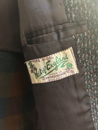 Original Vintage Dunn & Co Men’s Overcoat Sz Large, 100% Wool Grey/brown - Picture 2 of 10