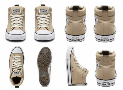Converse Chuck Taylor All Star High Top Tan Khaki Sneakers Men 161280F