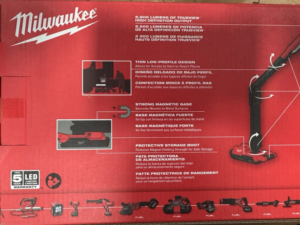 Milwaukee 2129-20 M18 Magnetic Extendable Boom Light - Image 3 of 4